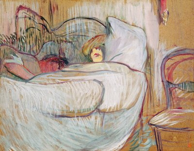 In Bed, 1894 by Henri de Toulouse Lautrec